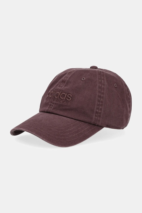 adidas czapka z daszkiem bawełniana kolor brązowy JX5763 - zdjęcie produktu nr 1