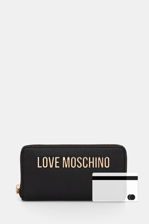 Love Moschino portfel damski kolor czarny JC5611PP0NKD0000 - zdjęcie produktu nr 2