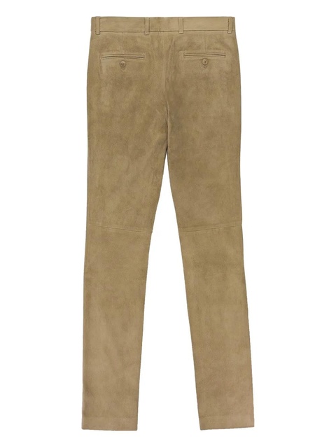 Loro Piana leather "Brown" skinny trousers - Neutrals - zdjęcie produktu nr 2