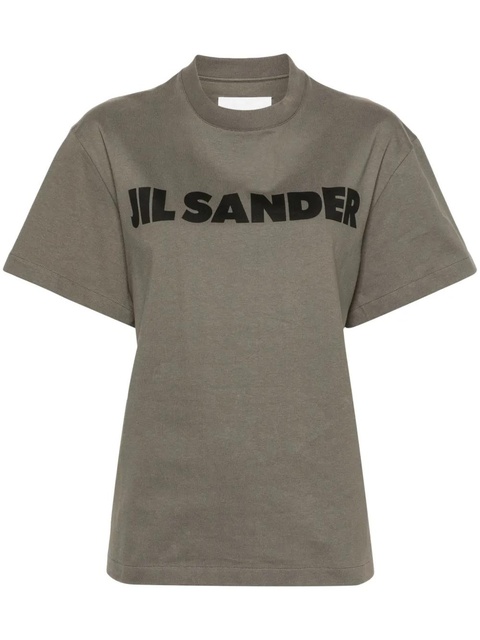 Jil Sander logo-print cotton T-shirt - Green - zdjęcie produktu nr 1