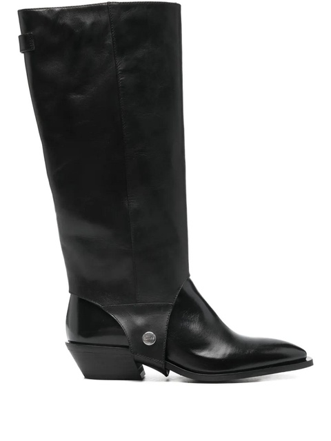 ALOHAS 30mm detachable-panel boots - Black - zdjęcie produktu nr 1