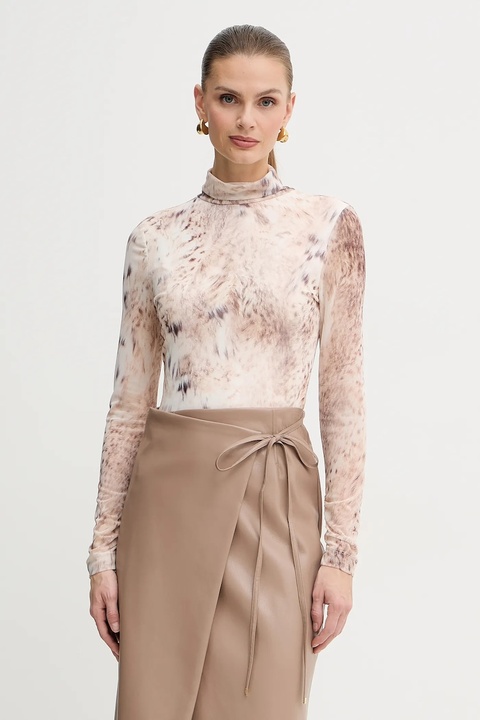 Marciano Guess longsleeve HOLLY kolor beżowy z golfem 5BGP09 6350A - zdjęcie produktu nr 1