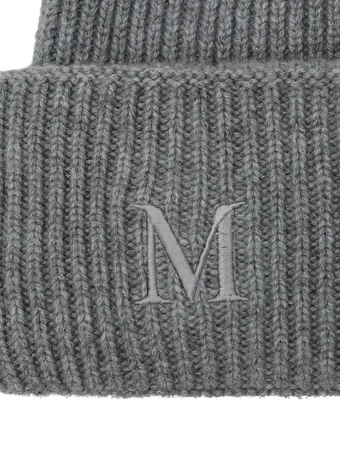 Max Mara ribbed knit beanie hat - Grey - zdjęcie produktu nr 2