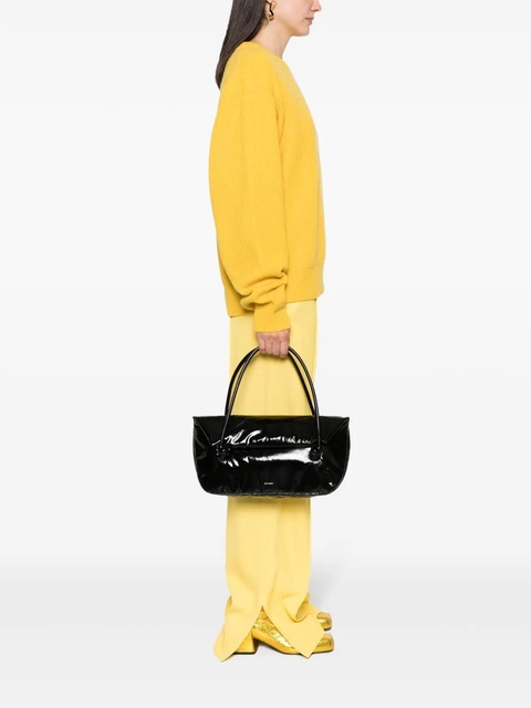 Jil Sander patent leather tote bag - Black - zdjęcie produktu nr 2