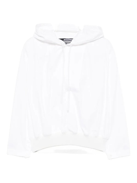Jacquemus Haut trapeze hoodie - White - zdjęcie produktu nr 2