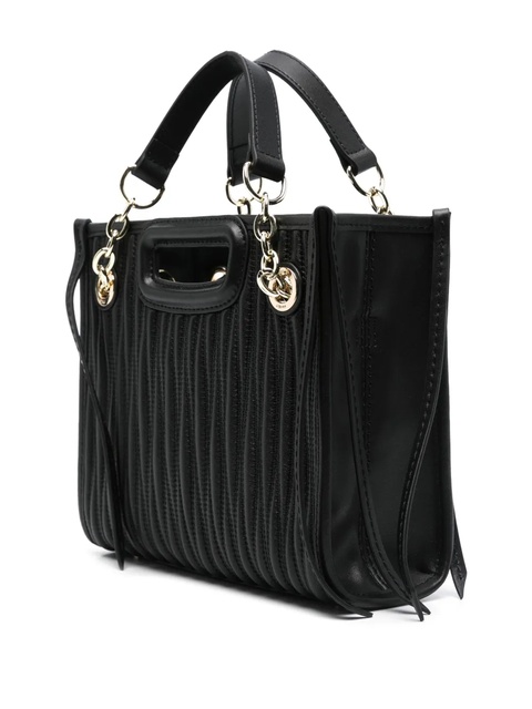 Maje mini quilted leather tote bag - Black - zdjęcie produktu nr 2
