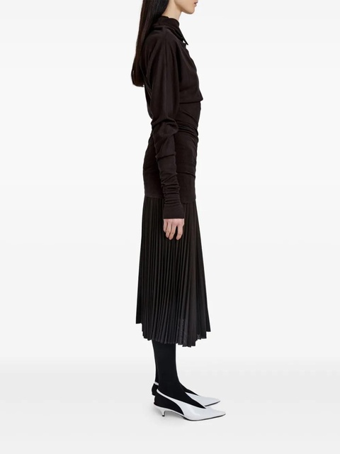 Proenza Schouler cowl-neck draped top - Brown - zdjęcie produktu nr 2