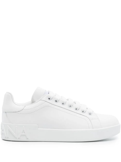 Dolce & Gabbana Portofino leather sneakers - White - zdjęcie produktu nr 1