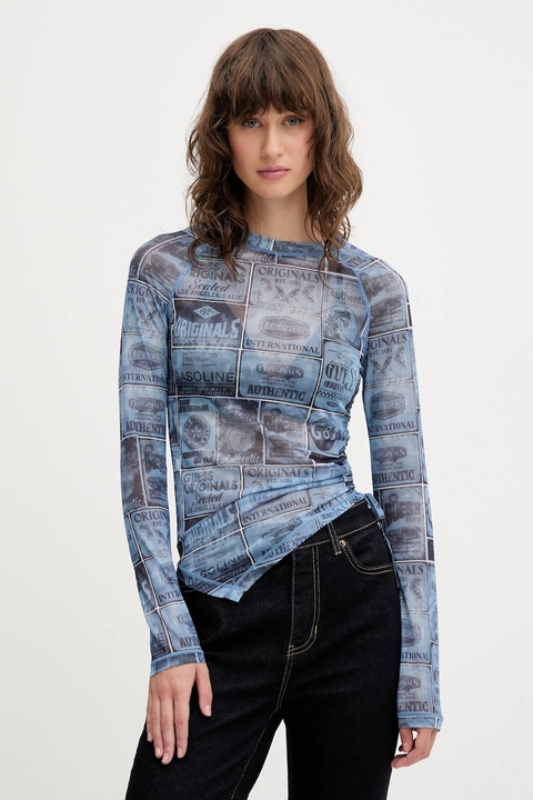 Guess Originals longsleeve kolor niebieski W5YP43 KBBF2 - zdjęcie produktu nr 1