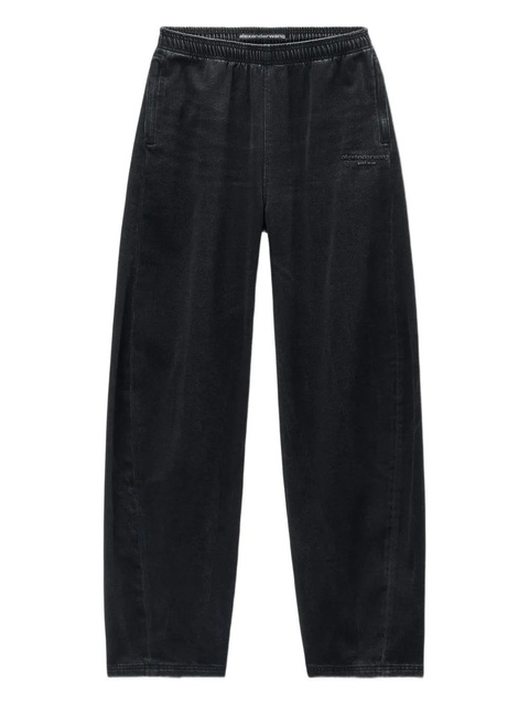 Alexander Wang elasticated drawstring track pants - Black - zdjęcie produktu nr 1