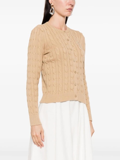 Lauren Ralph Lauren logo-embroidered cardigan - Neutrals - zdjęcie produktu nr 2