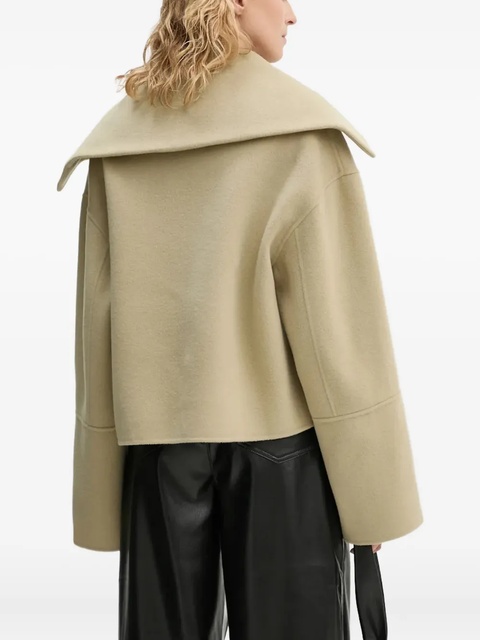 Nanushka oversized-collar top - Neutrals - zdjęcie produktu nr 2