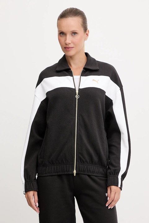 Puma bluza damska kolor czarny gładka 632137 - zdjęcie produktu nr 1