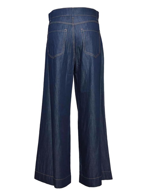 Max Mara contrast-stitching jeans - Blue - zdjęcie produktu nr 2