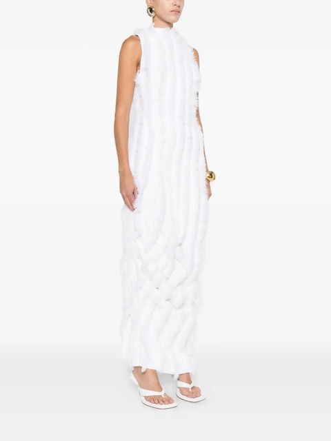 Jacquemus ruffled draped maxi dress - White - zdjęcie produktu nr 2