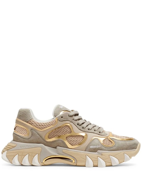 Balmain B-East panelled sneakers - Gold - zdjęcie produktu nr 1