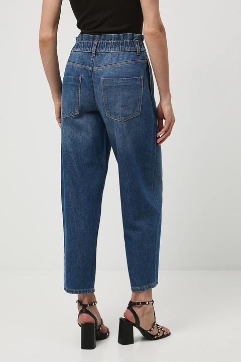 Medicine jeansy bawełniane damskie kolor niebieski - zdjęcie produktu nr 1