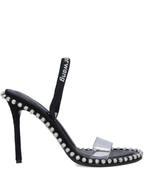 Alexander Wang 105mm Nova rhinestone-embellished heeled pumps - Black - zdjęcie produktu nr 1