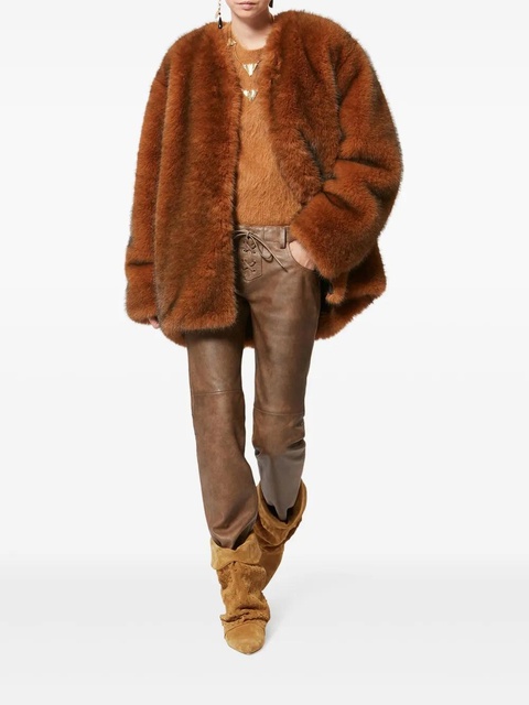 ISABEL MARANT 45mm Edrik embossed boots - Brown - zdjęcie produktu nr 2