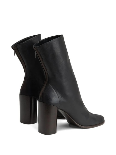 LEMAIRE 80mm Anatomic zip-detail block-heel boots - Brown - zdjęcie produktu nr 2