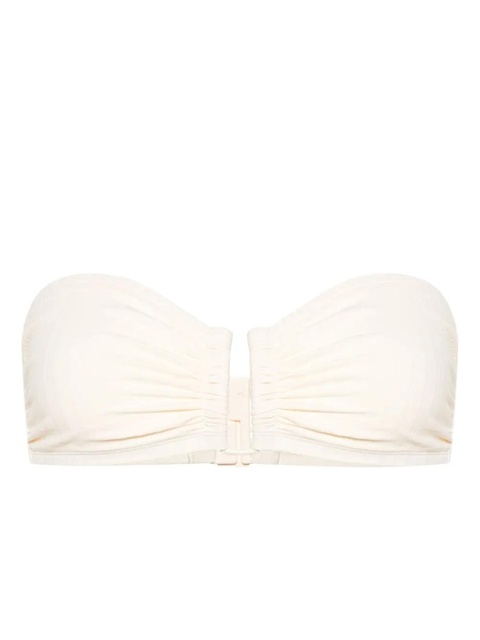 ERES ribbed bandeau bikini top - White - zdjęcie produktu nr 1