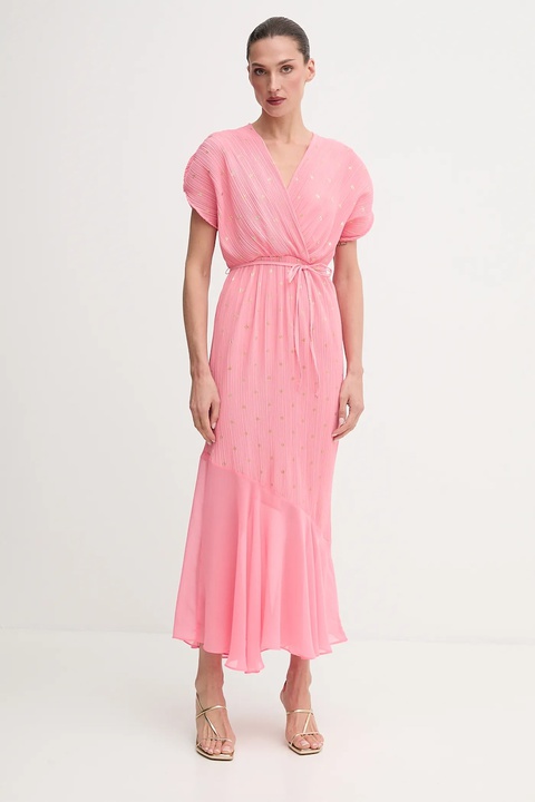Never Fully Dressed sukienka kolor różowy maxi prosta NFDDR2845 - zdjęcie produktu nr 1