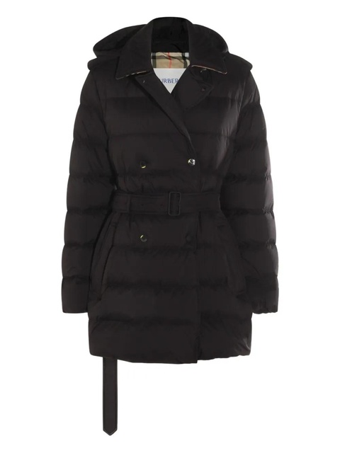 Burberry hooded belted padded coat - Black - zdjęcie produktu nr 1