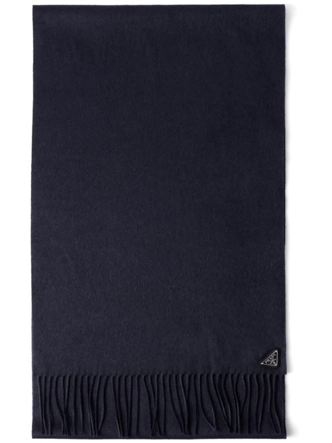 Prada Silk and cashmere scarf - Blue - zdjęcie produktu nr 1