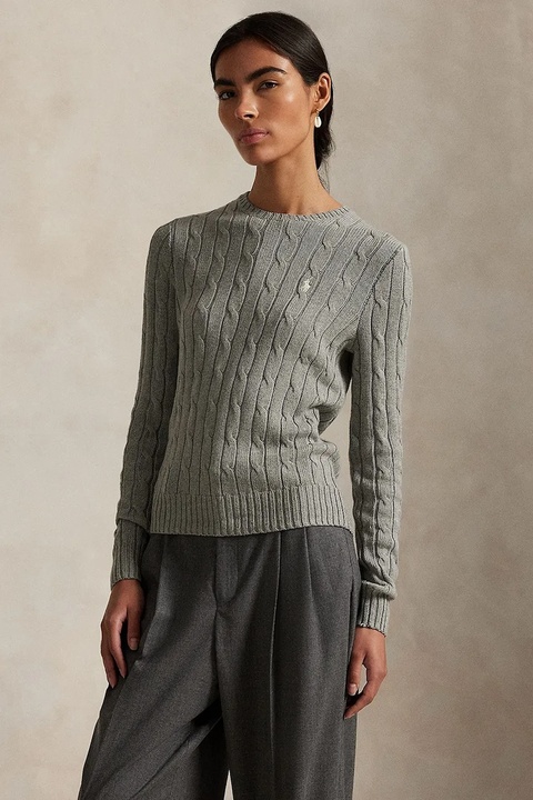 Polo Ralph Lauren sweter z dodatkiem kaszmiru damski kolor szary lekki 211971795 - zdjęcie produktu nr 1