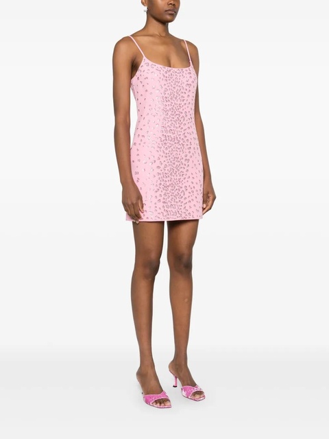 Blumarine crystal-embellished mini dress - Pink - zdjęcie produktu nr 2