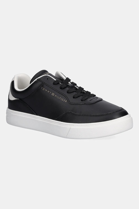 Tommy Hilfiger sneakersy skórzane CASUAL CUPSOLE SNEAKER damskie kolor czarny FW0FW08689 - zdjęcie produktu nr 1