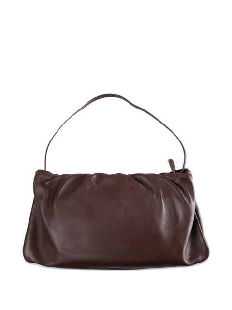 The Row gathered leather tote bag - Brown - zdjęcie produktu nr 2