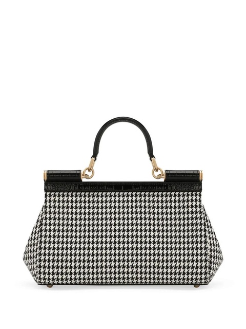 Dolce & Gabbana houndstooth tote bag - Black - zdjęcie produktu nr 2