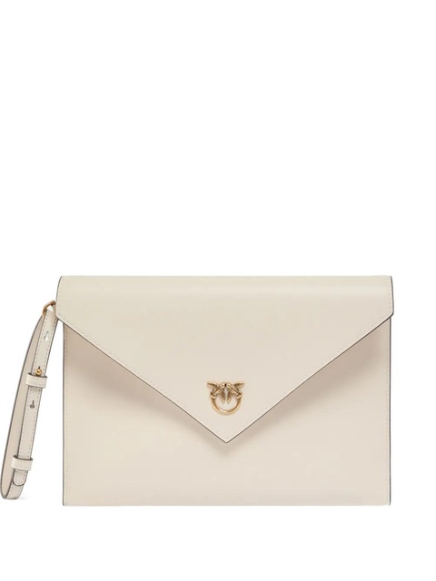 PINKO Love Birds envelope clutch bag - White - zdjęcie produktu nr 1