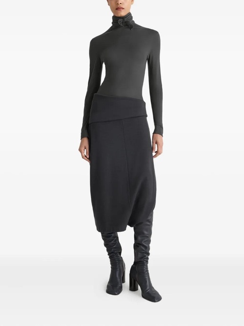LEMAIRE neck-tie long-sleeve top - Grey - zdjęcie produktu nr 2