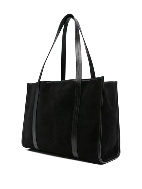 SANDRO suede-leather charm-detail tote bag - Black - zdjęcie produktu nr 2