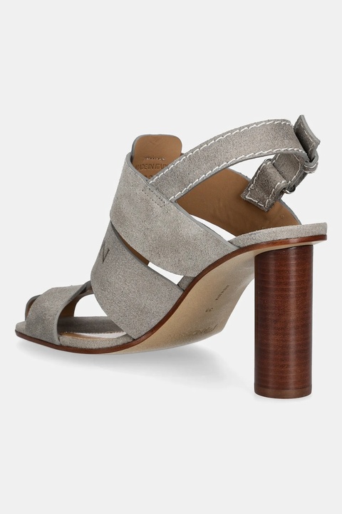 JW Anderson sandały zamszowe kolor szary SN0097 LA0359 929 - zdjęcie produktu nr 2