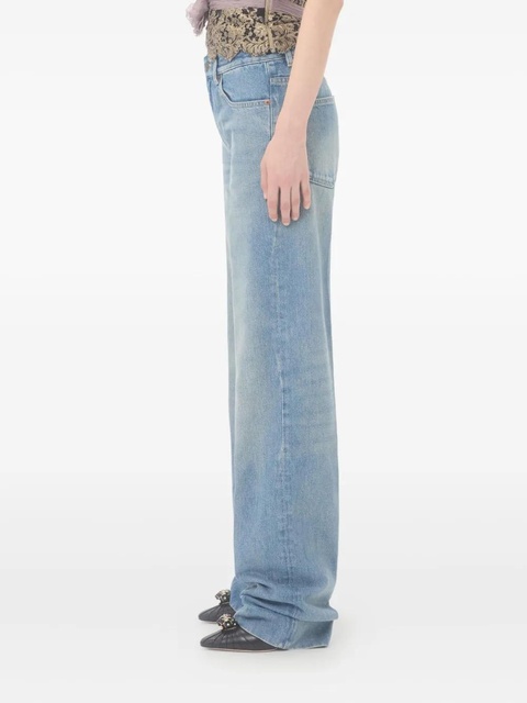 Valentino Garavani logo-patch jeans - Blue - zdjęcie produktu nr 2