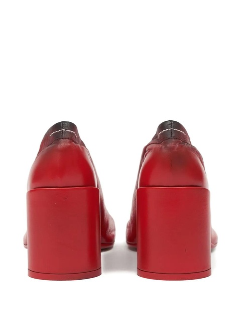 MM6 Maison Margiela leather pumps - Red - zdjęcie produktu nr 2
