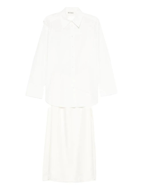 Róhe cut out-detail shirt dress - White - zdjęcie produktu nr 2