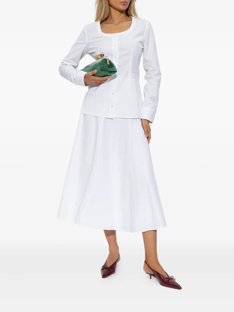 Jacquemus panelled flared midi skirt - White - zdjęcie produktu nr 2