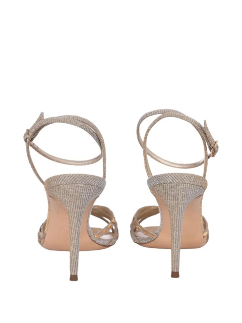 Casadei 80 Divine studded sandals - Gold - zdjęcie produktu nr 2