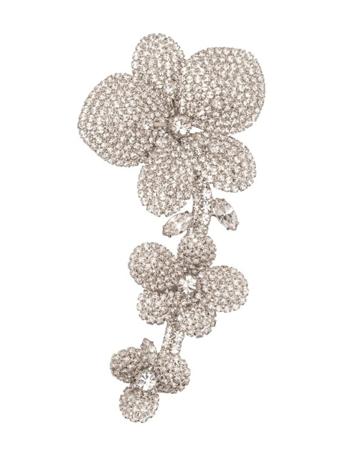 Jennifer Behr Orchid Vine brooch - White - zdjęcie produktu nr 2