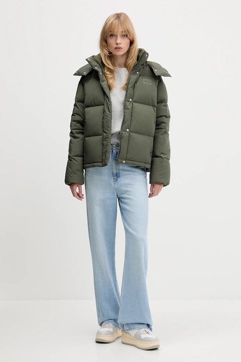 Tommy Jeans kurtka puchowa kolor zielony zimowa DW0DW21623 - zdjęcie produktu nr 1