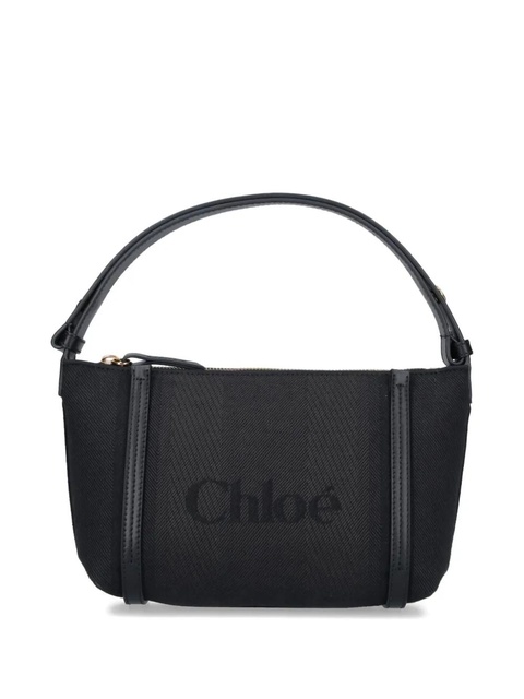 Chloé logo strap shoulder bag - Black - zdjęcie produktu nr 2