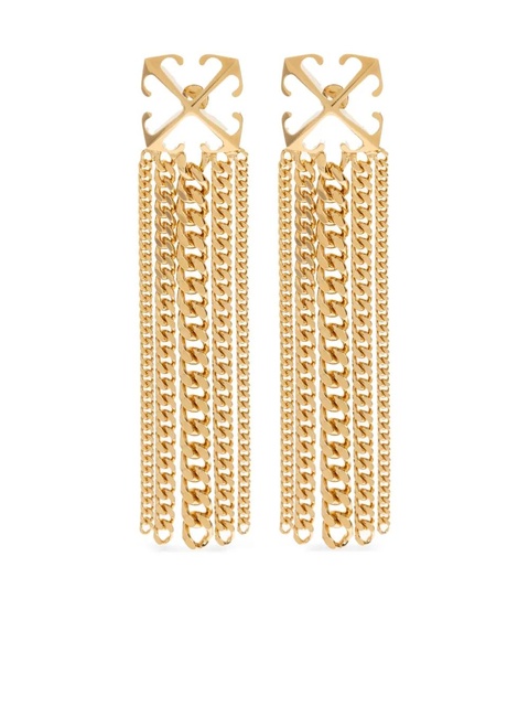Off-White Arrows-motif drop earrings - Gold - zdjęcie produktu nr 1
