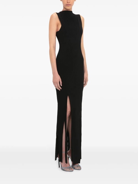Victoria Beckham pleat-detailing sleeveless maxi dress - Black - zdjęcie produktu nr 2