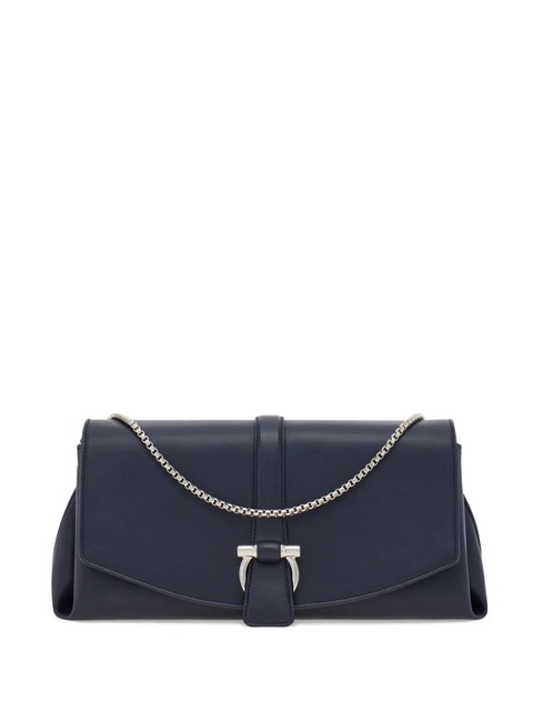 Ferragamo leather shoulder bag - Blue - zdjęcie produktu nr 1