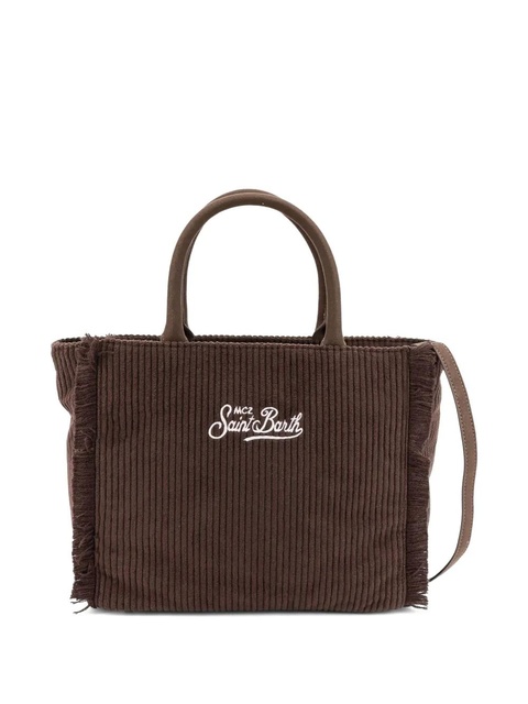 MC2 Saint Barth corduroy-textured fringed-trim tote bag - Brown - zdjęcie produktu nr 2