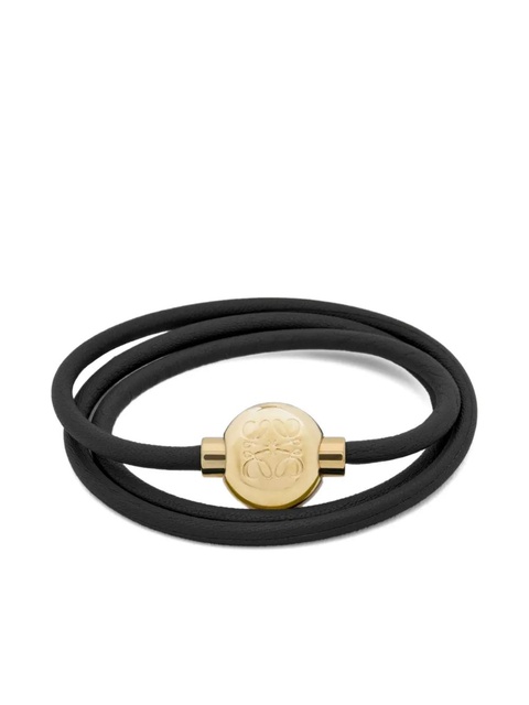 LOEWE leather logo bracelet - Black - zdjęcie produktu nr 1